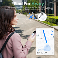 Traceur GPS intelligent et localisateur ATUVOS IP 67 certifié MFI, mini, contrôlé par application, étanche, prix de gros, localisateur de moto
