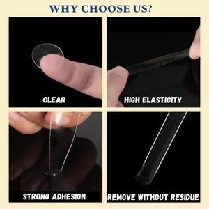 Puntos Adhesivos Fáciles de Despegar, Gel Transparente para Museos, Adhesivo de Doble Cara para Figuras de Acción, Manualidades y Decoración de Paredes - Product Image 5