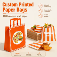 Boîtes d'emballage en papier pour la restauration rapide personnalisées, contenants jetables pour frites à emporter, boîte de livraison de nourriture à emporter, boîte pour poulet frit