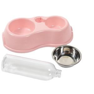 बिल्ली और कुत्ता स्वचालित गैर-पर्ची डबल पालतू पशु फीडर पीने कटोरा पीपी सामग्री पोर्टेबल 2 - Product Image 2