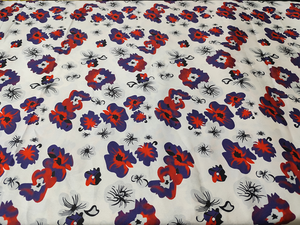 Tissu satiné 100% polyester imprimé lisse multicolore pour travaux manuels, couture, décoration de robes de mariée, doux et brillant - Product Image 4