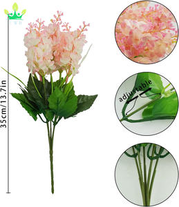 Flores de glicinia de seda artificial, flores de Jacinto para el hogar, jardín, <span class=keywords><strong>cementerio</strong></span>, cercas, decoración de primavera y verano, arreglos florales - Product Image 2