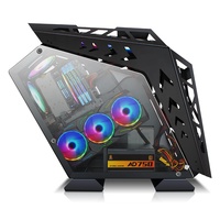Boîtier de PC de jeu de conception nouvelle 2024, boîtier d'ordinateur Matx, boîtier de tour complète pour boîtier de PC, boîtiers transparents en acrylique
