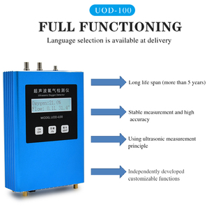UOD-100 Draagbare Multifunctionele Maatregel Zuurstof Concentratie, Temperatuur, Druk, Debiet Ultrasone Zuurstof <span class=keywords><strong>Detector</strong></span> - Product Image 3