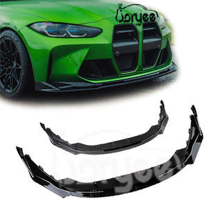Accesorio de afinación Canards, difusor de parachoques trasero, faldón lateral de escape, Kit de carrocería de coche para <span class=keywords><strong>BMW</strong></span> G80 G82 M3 <span class=keywords><strong>M4</strong></span> 2024, labio delantero de fibra de carbono - Product Image 2