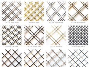 Tay dệt kim cương đôi 3mm reeded 25mm Khoảng cách lưới tản nhiệt bằng thép không gỉ cho một số cabinetry với 3mm Khẩu độ ủng hộ lưới - Product Image 6