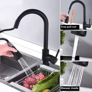 <span class=keywords><strong>Robinet</strong></span> de cuisine moderne en acier inoxydable à trois voies extractible, double usage eau chaude et froide, arrêt <span class=keywords><strong>d</strong></span>'eau à une touche, céramique <span class=keywords><strong>pour</strong></span> légumes - Product Image 2