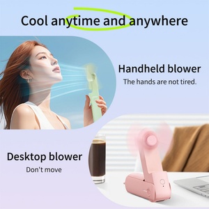 Ventilateur pliable sans lame multi-portable mini 3 en 1 rechargeable par USB, électrique, personnel, petit, de poche, pour la maison, les voyages en plein air - Product Image 3