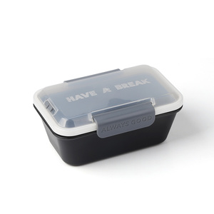 Plastic Food Storage Bento Box Fresh Keeping Sealed Square Lunch Box Kitchen Container