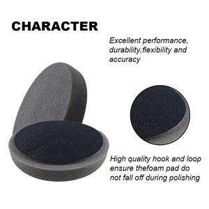 Tampon de polissage 3 pouces pour voiture, éponge de polissage à motif circulaire, surface plane, bord droit, support convexe, tampon de polissage sans évaluations - Product Image 3