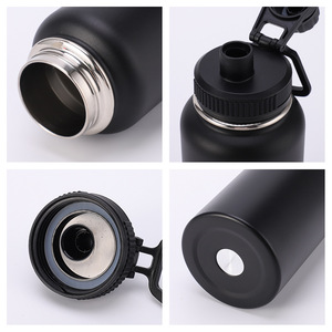32oz Stainless Steel Sports Water Bottles <b>Flask</b> With Wide Mouth Double Leak Proof Bottle - Product Image 2
