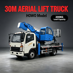 Piattaforma Aerea Telescopica Montata su <span class=keywords><strong>Camion</strong></span> Howo 30m <span class=keywords><strong>con</strong></span> Braccio Oscillante e <span class=keywords><strong>Cestello</strong></span> per Lavori Aerei - Product Image 3
