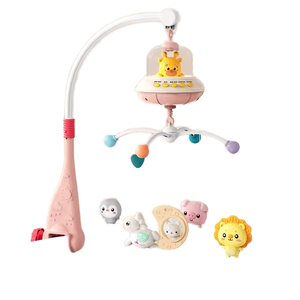 Móvil Musical de Plástico para Cuna de Bebé con Luces, Proyección Musical y Control Remoto para Recién Nacidos y Bebés - Product Image 1