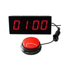 Chronomètre numérique, minuteur de jeu, compte à rebours LED, mini horloge, minuteur de 10 secondes avec buzzer