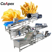 Bronfabriek Automatische 500kg/uur Franse Friet Verwerkingsmachine voor Fruit, Granen, Groenten, Vervangende Voedingsmiddelen, RVS van voedingskwaliteit