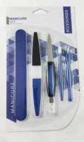 Vente chaude - Outils de pédicure assortis - Trousse de pédicure dans un conteneur en plastique