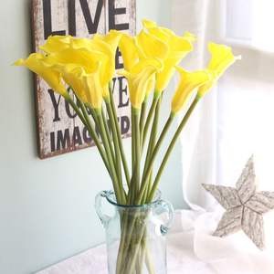 O-X055 Gros commun callalily fleur Longue tige <span class=keywords><strong>Calla</strong></span> Lys Bulbes Vraie Touche Fleurs Artificielles Bundle Doux <span class=keywords><strong>Calla</strong></span> Lily - Product Image 3