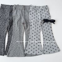 Vente en gros – Nouveauté Automne 2026 – Pantalon évasé léopard tendance pour filles – 7 couleurs