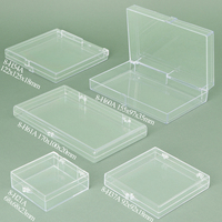 Boîte en plastique rigide transparente personnalisée YUZMEI avec couvercle à charnière, pour la conservation de pierres précieuses, pièces de monnaie, spécimens, minéraux bruts, étui de présentation en styrène