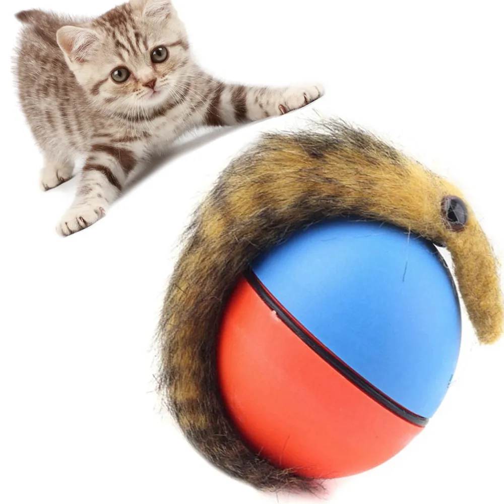 Pet Cat Toy Funny Electric Ball Dancing Moving for Pet Toys Dog Beaver Weasel Rolling Ball