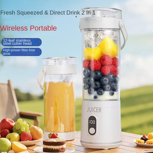 Mini exprimidor de frutas portátil eléctrico, mini botella, exprimidor USB de 6 cuchillas para el hogar, máquina exprimidora para la cocina - Product Image 5