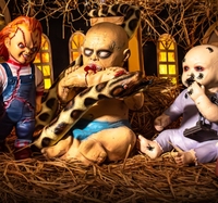 Décoration en mousse de latex pour Halloween, poupée araignée d'horreur, pour maison hantée, pièce secrète, MOQ 100 pièces