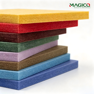 Pannelli Acustici in Feltro PET Riciclato ad Alta Densità, Efficaci Assorbitori di Suono, Ignifughi, Certificati CE - Product Image 1