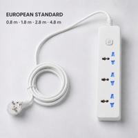 Prise multifonction industrielle à 3 prises, norme britannique et européenne, alimentation directe usine, tension universelle 110-250V