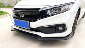 Accesorios Exteriores Welta, Alerón Difusor de Parachoques Delantero con Aspecto de Fibra de Carbono para Honda Civic 2016-2021 - Product Image 5