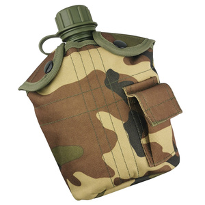 Free sample Superior Canteen Plastic Water <b>Bottle</b> with Cover and Aluminum Cup, Original Factory Issue Outdoor <b>Sport</b> <b>Bottle</b> - Product Image 1