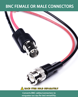 Cables de prueba BNC 5A personalizados NC (macho) a Mini Grabber Clip de prueba Cable de ruptura