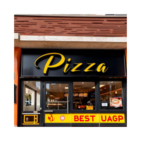 Enseigne lumineuse LED 3D personnalisée en acier inoxydable et acrylique pour entreprises, restaurants, décoration extérieure et publicité