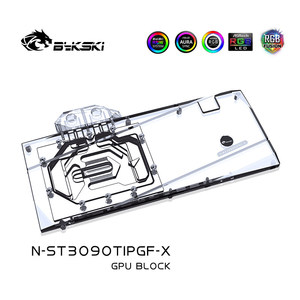 Bykski N-ST3090TIPGF-X Bloc d'eau pour carte graphique LED RGB pour <span class=keywords><strong>ZOTAC</strong></span> <span class=keywords><strong>RTX</strong></span> <span class=keywords><strong>3090</strong></span> Ti 24GB G6X PGF OC 5V ARGB - Product Image 4