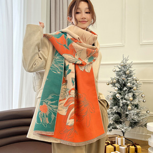 Ánh Sáng Sang Trọng Bohemian Phong Cách Mộc Lan Trung Quốc Nghệ Thuật Ấm Khăn Của Phụ Nữ Dày Áo Khoác Cho Mùa Đông - Product Image 2