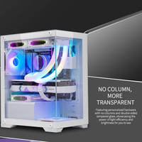 New Design PC Gaming ATX Cases & Towers Computer CPU Server Chassis Towers Tempered Glass Metal Cabinet for Desktop