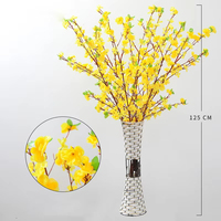 Branches de fleurs de cerisier artificielles en soie de haute qualité de la marque WUXI - Magnifiques fleurs colorées très réalistes pour la maison