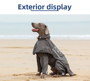 Impermeable y Transpirable de Poliéster Simple para Perros Medianos/Grandes, Tela Cómoda, Reflectante Nocturno, para Mascotas - Product Image 3