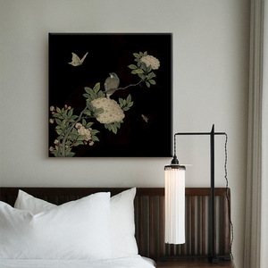 Murales de pintura colgante chinos modernos personalizables, Fondo de cristal, lienzo decorativo para pared, arte de pared impreso, impresión Digital - Product Image 3