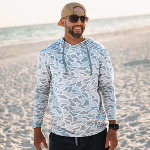 قميص تكتيكي للحماية من الأشعّة البنفسجية سريع الجفاف خفيف الوزن ومخصص مع حماية من الأشعّة البنفسجية 50 كامو قميص للصيد بغطاء رأس - Product Image 1