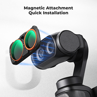 Kit de filtres magnétiques réglables K&F CONCEPT VND2-32 et filtre de diffusion noire 1/4, filtre multifonctionnel variable pour Insta360 Luna Ultra