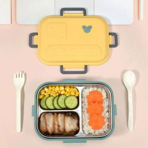 3 Compartment Durable 800ml Food Safe Stainless Steel <b>Lunch</b> <b>Box</b> - Product Image 5