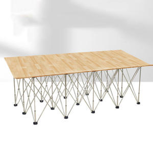 Table de travail de jambe de force Support de chevalet de travail Portable en acier inoxydable Outil de travail du bois télescopique rapide - Product Image 1