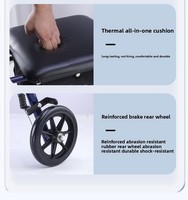 Scooter pliable multifonctionnel à quatre roues Ceinture de loisirs pour personnes âgées et chariot d'épicerie Walk & Roll avec confort