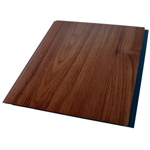 Le panneau mural en PVC imitation bois, doté de propriétés imperméables et ignifuges, présente un design moderne et élégant - Product Image 1