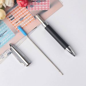 High Quality 1.00mm Custom Logo Twisted Metal Leather Novelty Design Business Advertising Ballpoint <b>Pen</b> for Writing Gift Giving - Product Image 6