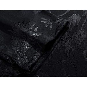 Wecotton abito da uomo Hanfu abiti tradizionali cinesi camicia Kung Fu uniforme con cappotto a maniche lunghe e pantaloni - Product Image 6