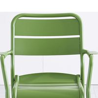 Ensemble de table moderne en aluminium 5 pièces, chaise de style loft, café, chaise de glacier, ensemble de tables et de chaises de restaurant, café
