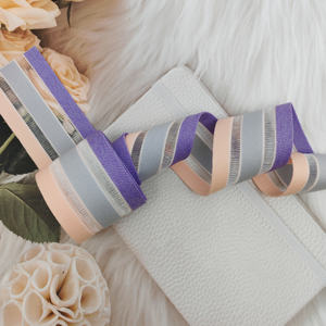 Logo personnalisé en relief antidérapant élastique Spandex/Nylon sangle couleur brillant dames HH4K marque personnalisé fabricant produit - Product Image 2