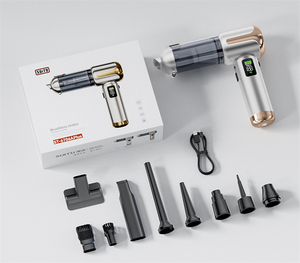 <span class=keywords><strong>Aspirateur</strong></span> souffleur turbo portable 2 en 1, aspiration 15 kPa, 100 W, sans fil, sans balais, nettoyeur de poussière, souffleur d'air portable, mini gonfleur - Product Image 6