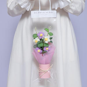 <span class=keywords><strong>Super</strong></span> Z Nuevo Ramo Lindo Producto Terminado Adornos de Ganchillo Ramo de Flores Tejidas a Mano de Ganchillo - Product Image 4